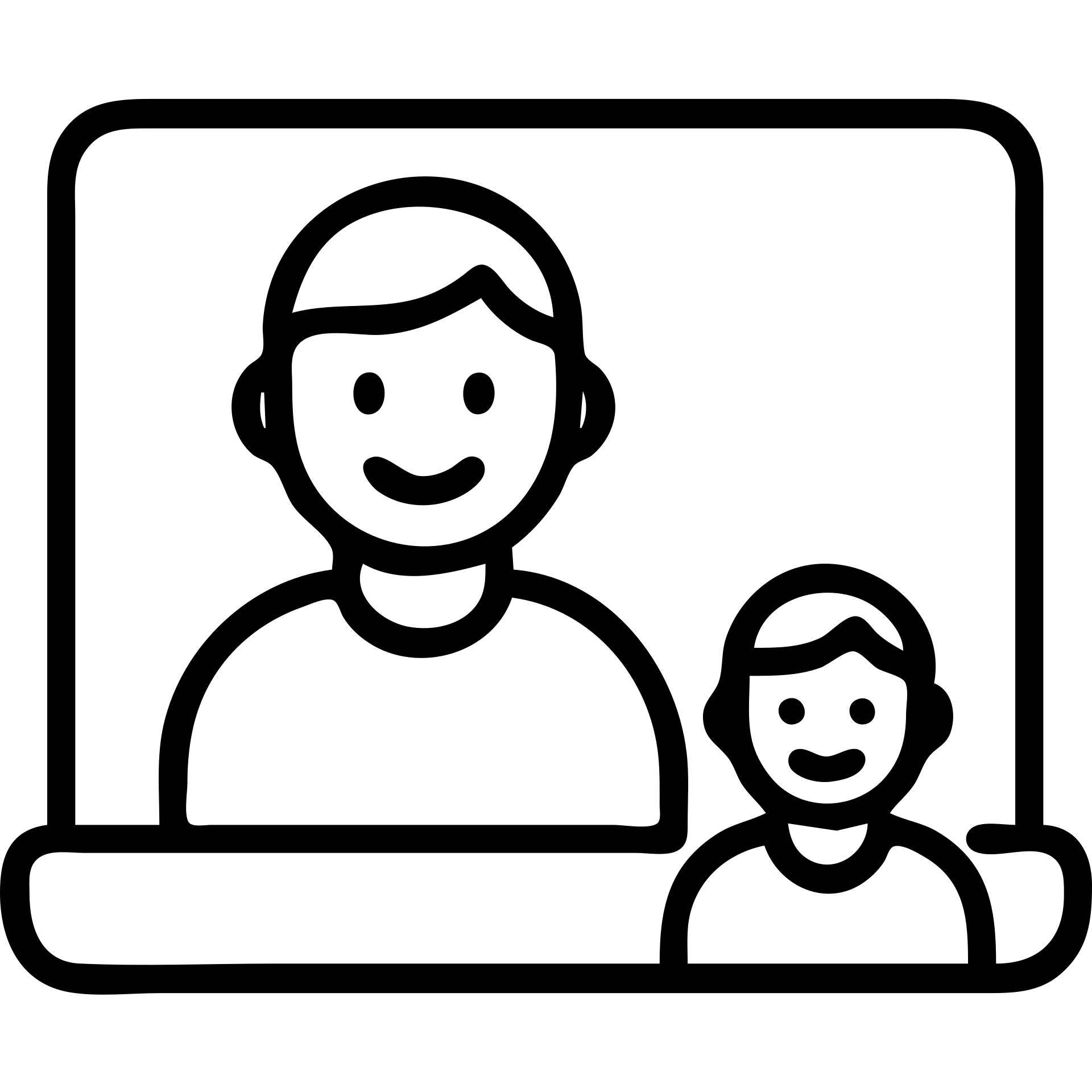 Minimalist illustration of a virtual meeting with two smiling individuals, one on a laptop screen, expressing connection and communication. emoji