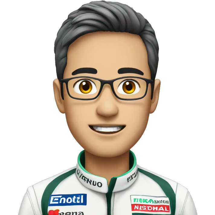 formula 1 driver asian mercedes emoji