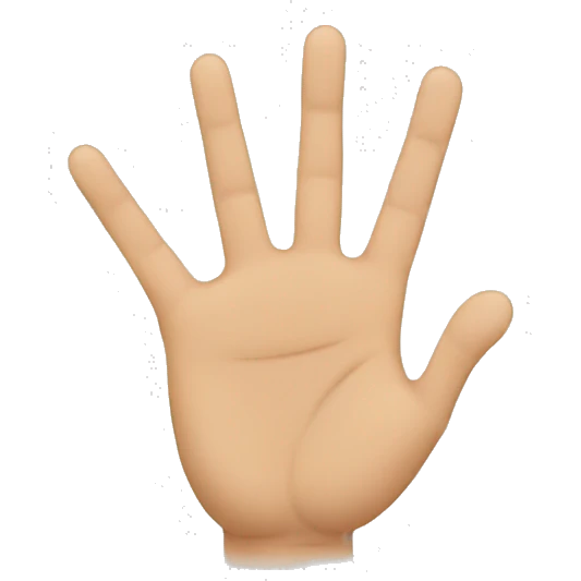 Ten fingers on one hand emoji