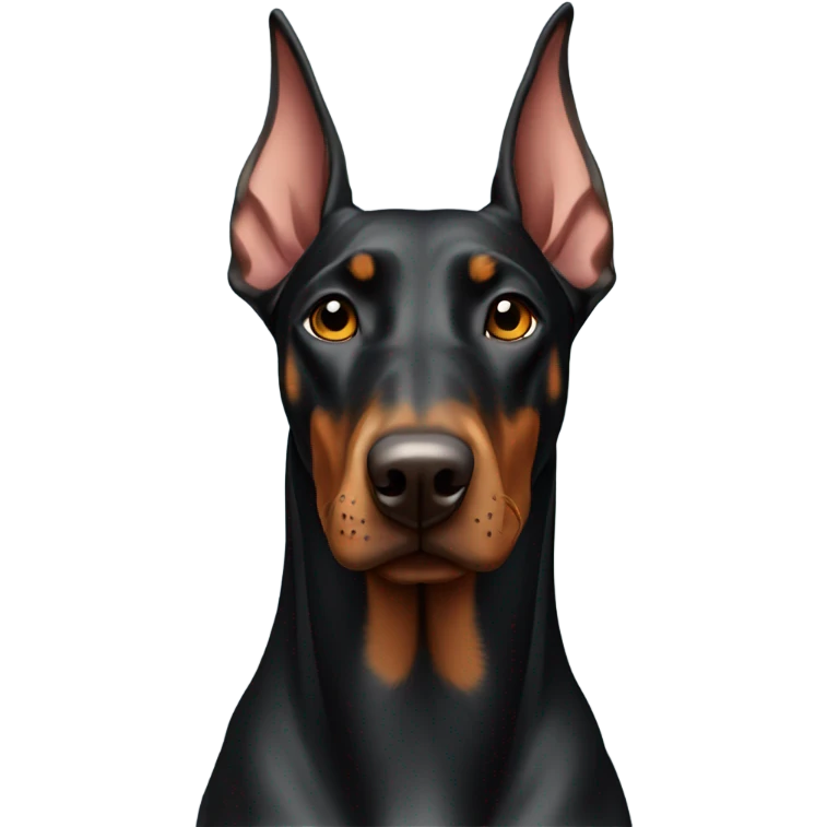 Doberman grown color  emoji