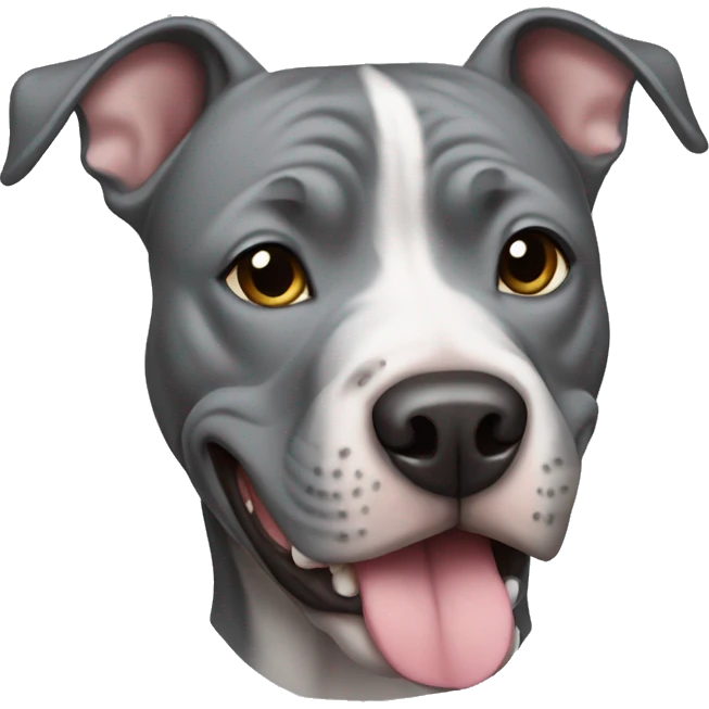 Grey pitbull  emoji