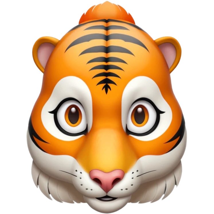 A fusion of a goose and a tiger emoji