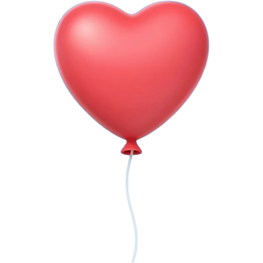 6. cute heart balloon floating up emoji