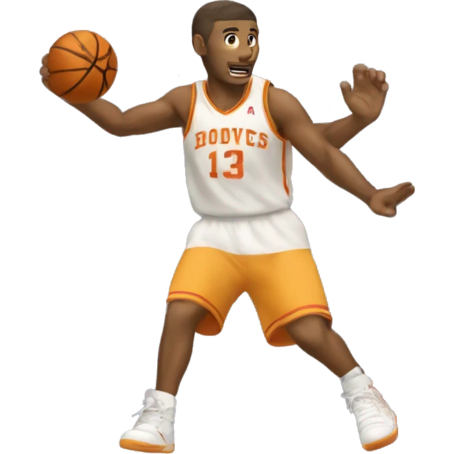 Fadeaway three point jumper for the win emoji