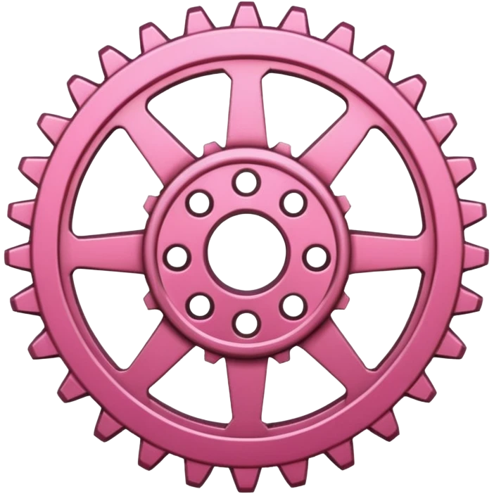 pink  setting gear emoji
