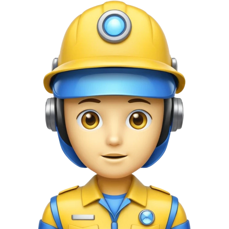 tobot with yellow hat emoji