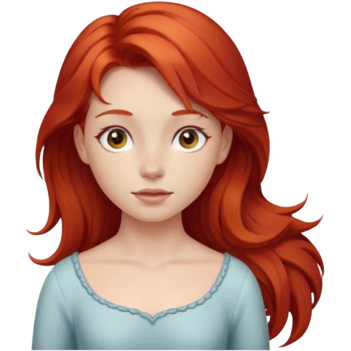 Girl with horse body and have red hair emoji