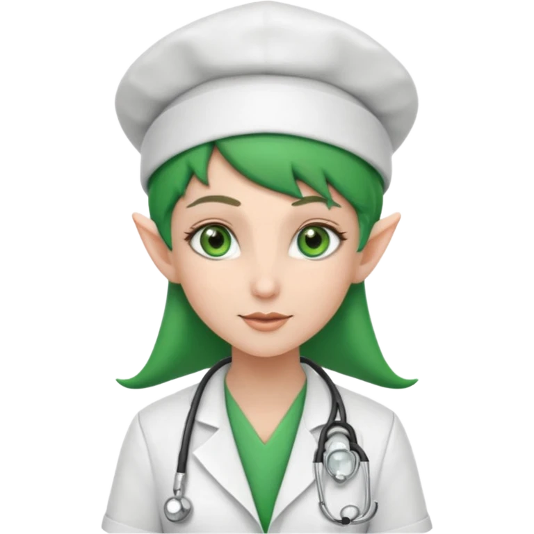 Elf Doctor with Nurse hat emoji