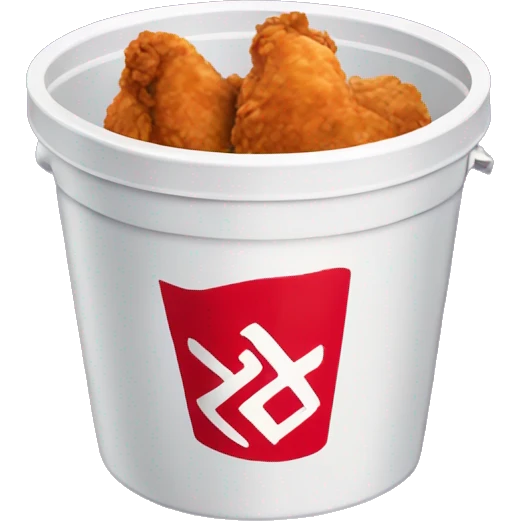 KfC Bucket of fried chicken emoji