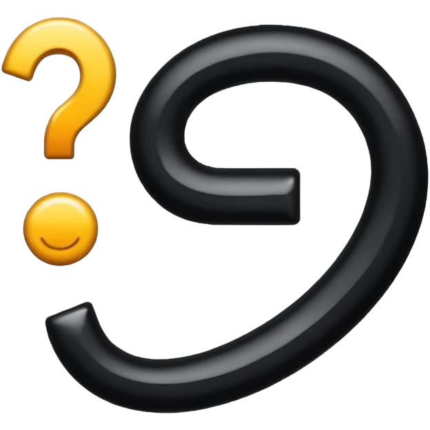 Signo de pregunta color negro emoji