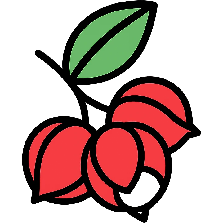 Guaraná berries, vibrant and clear emoji