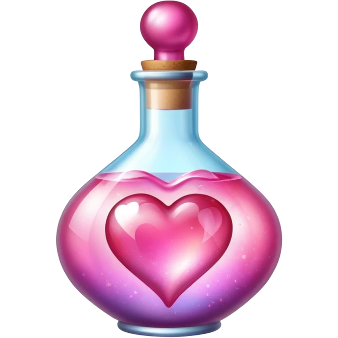 Romantic magical Love potion bottle emoji