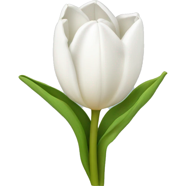 white tulip bouquet  emoji