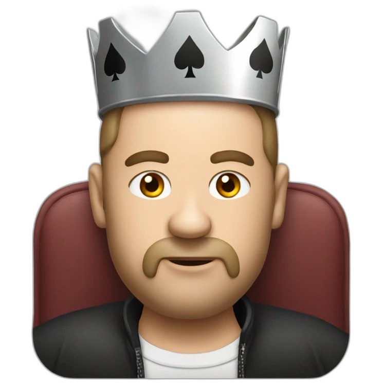 Poker king emoji
