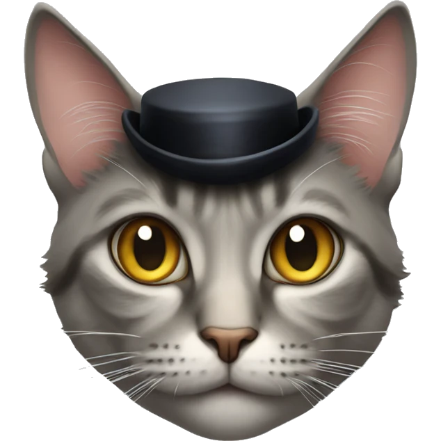 cat with tophat emoji