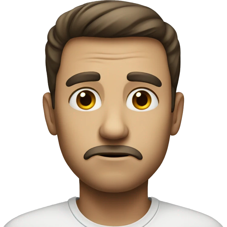 Someone who looks sceptical emoji