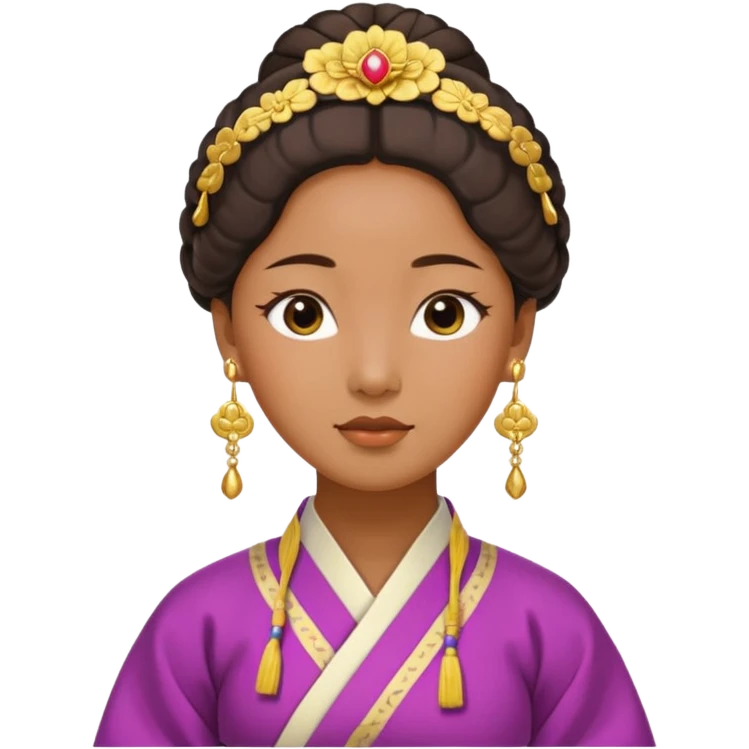 ancient korean woman with earrring emoji
