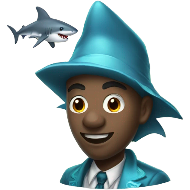 Shark magician  emoji