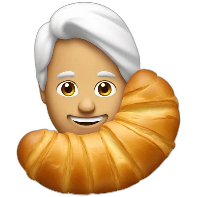 Homme croissant emoji