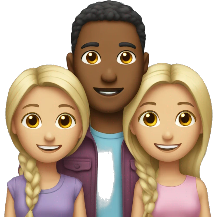 one brother with two sisters  emoji