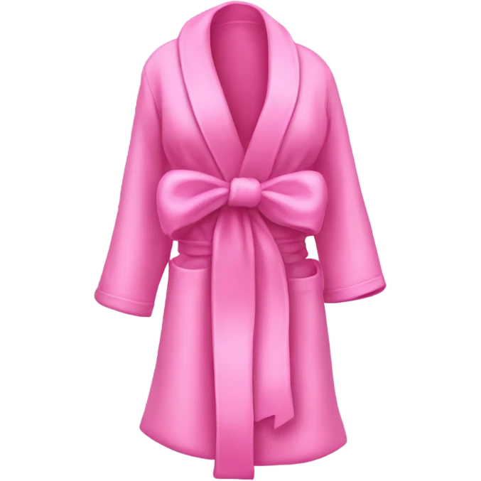 Pink bows on robe emoji