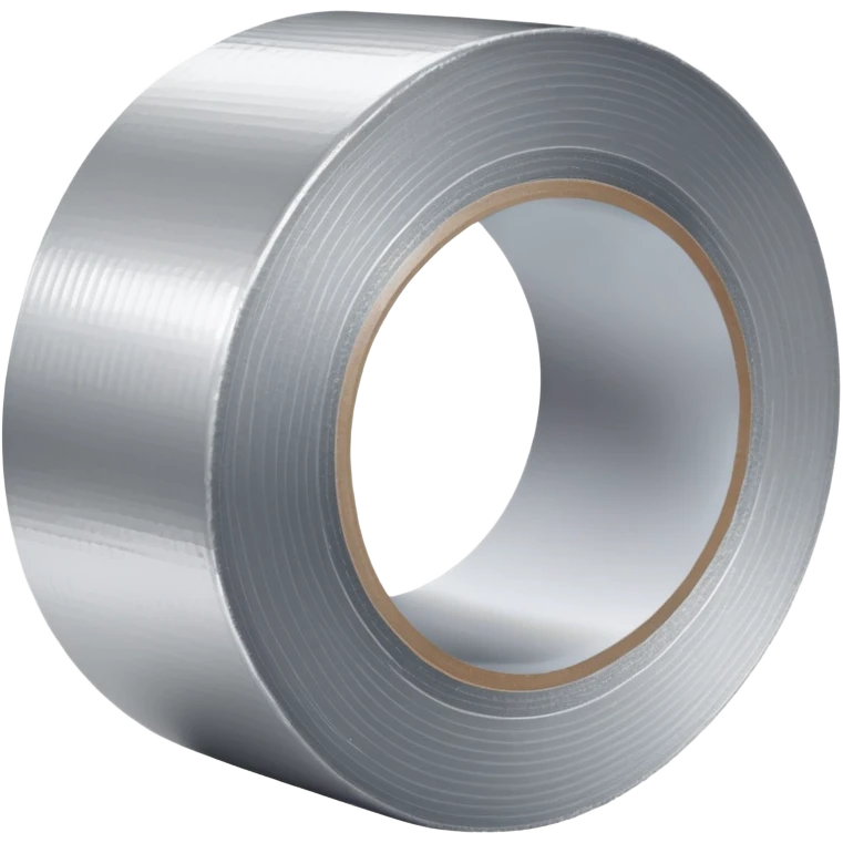 A roll of silver duct tape emoji