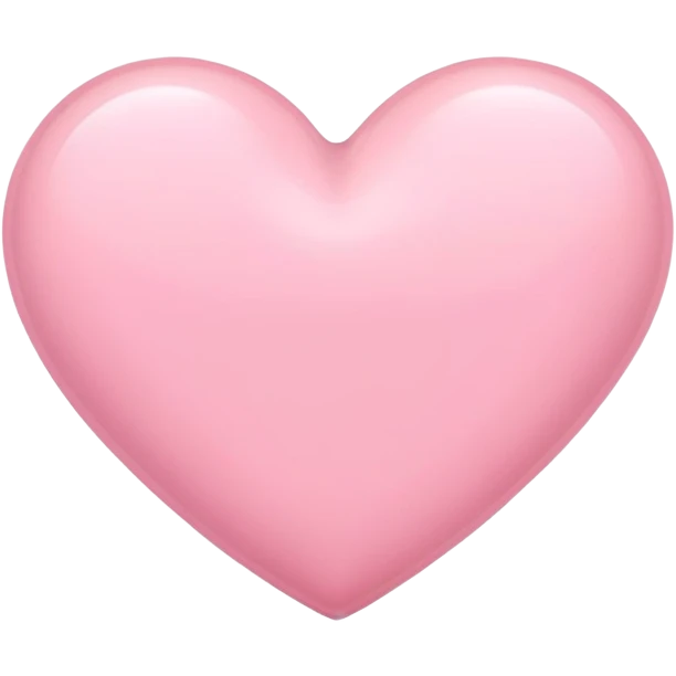 Soft pink heart  emoji