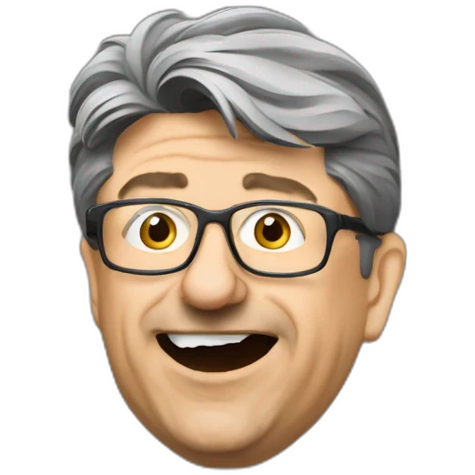 mélenchon qui tien une biere dans sa main emoji