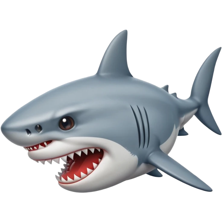 angry shark emoji