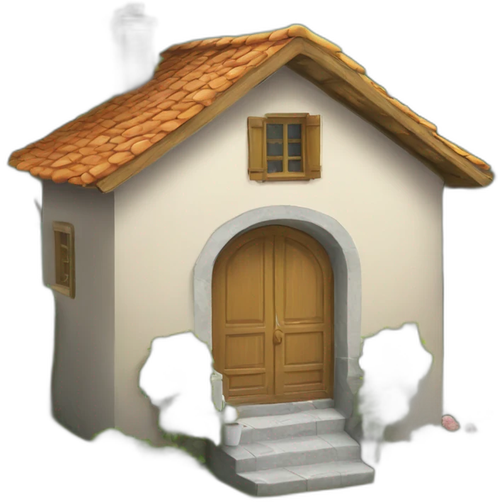un ange sur une maison emoji