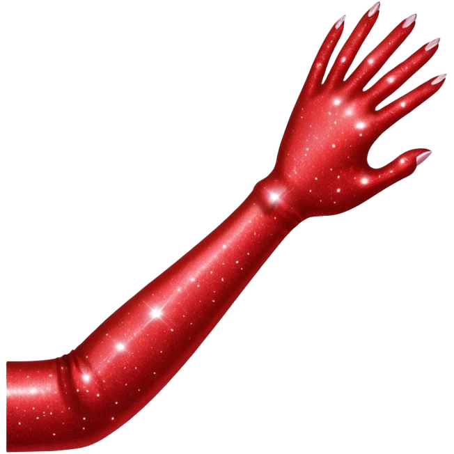 red glitter ARM emoji