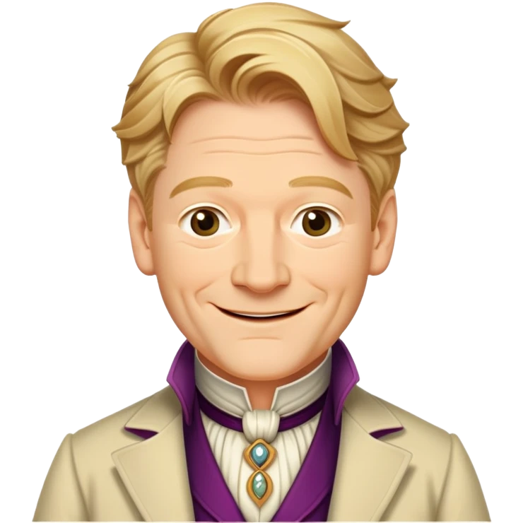 Kenneth Branagh is Gilderoy Lockhart in harry potter emoji