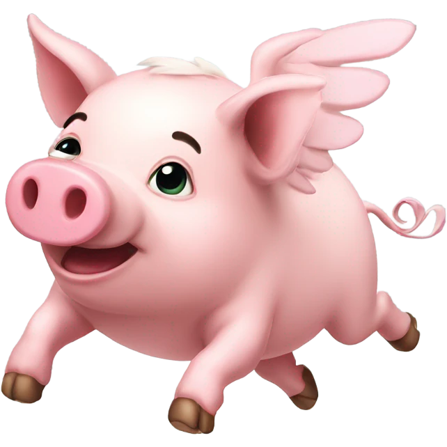 Flying pig emoji