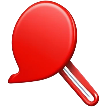 cute bright red hairpin hair clip emoji