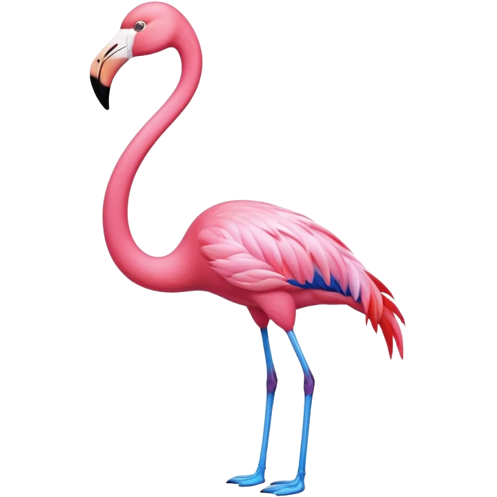 Blue Flamingo emoji