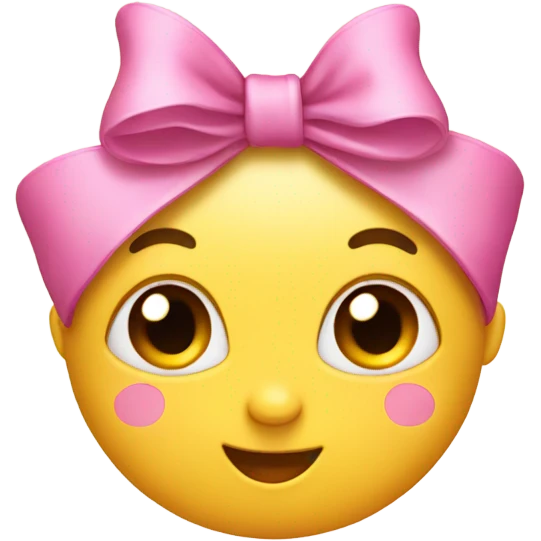 emoji with bow on  emoji