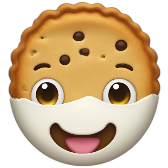 biscotte with white li emoji