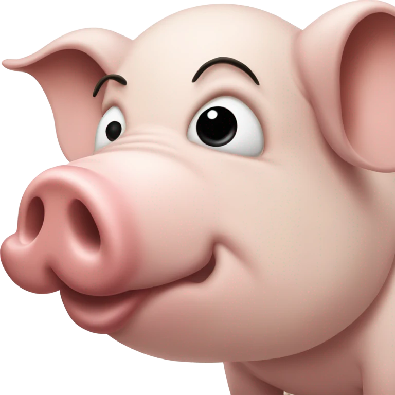 Sad pig emoji