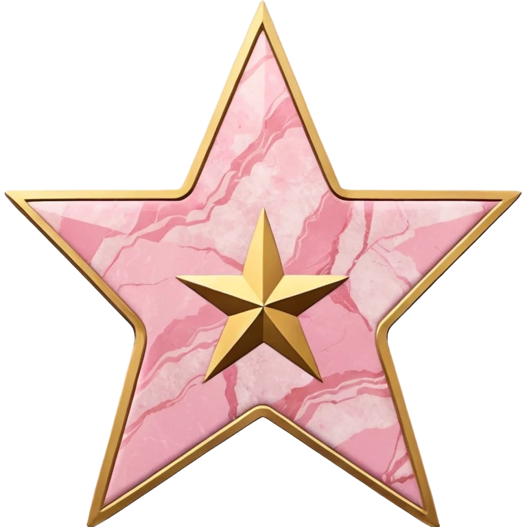 hollywood walk of fame star pink emoji