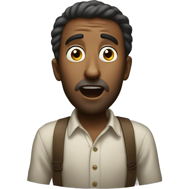 French man have a surprised  emoji