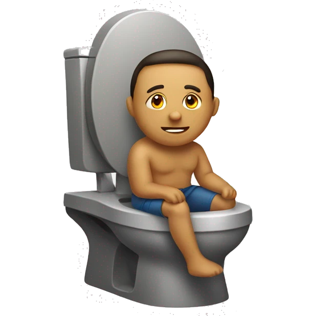 sitting on a squat toilet emoji