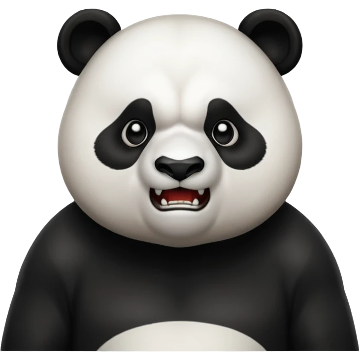 Agressive panda emoji emoji