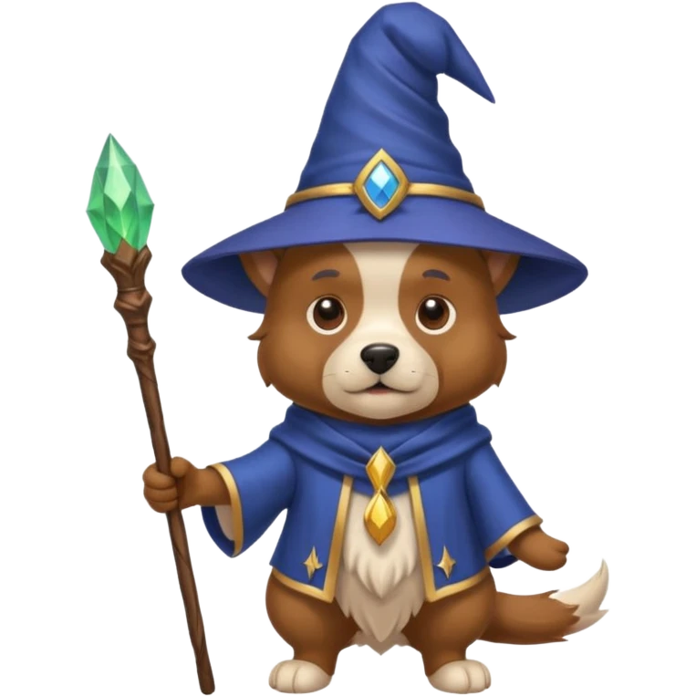 Dog wizard emoji
