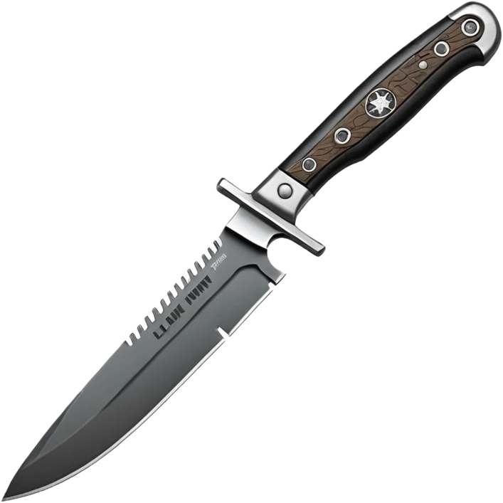 Call of duty knife with words that say Last Livin emoji