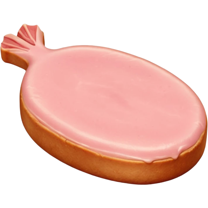 raw chicken cutlet, thin, boneless, pale pink, smooth glossy surface, irregular shape, visible muscle grain, fresh, moist, no plate packaging garnish or faces, clean 3D, soft shadows, transparent background, emoji scale emoji