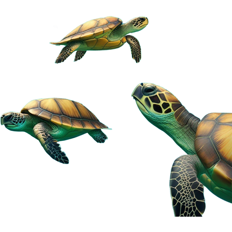 Snorkeling with turtles  emoji