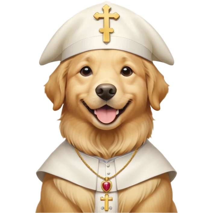 Pope golden retriever  emoji
