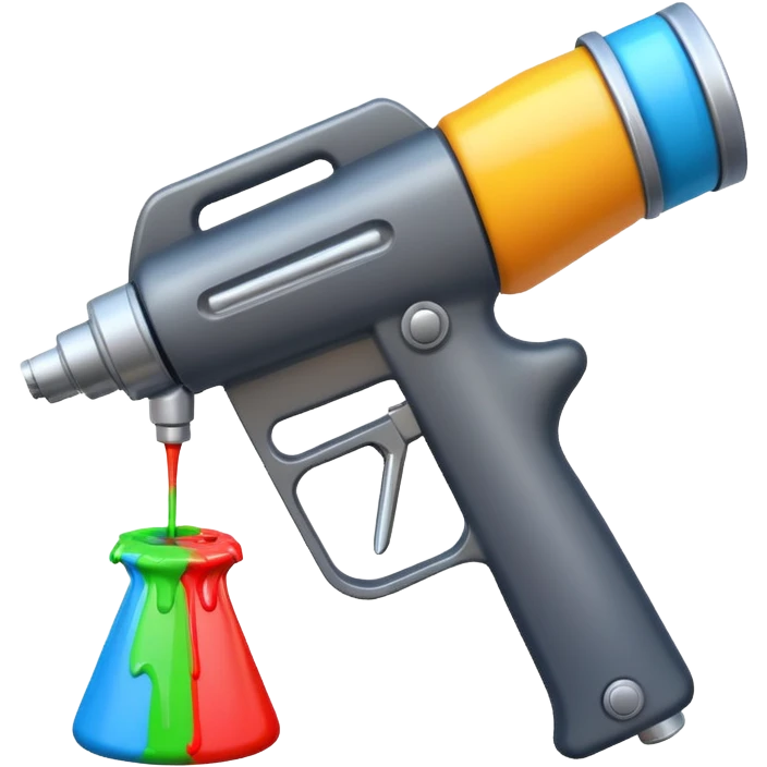 spraying paint gun emoji