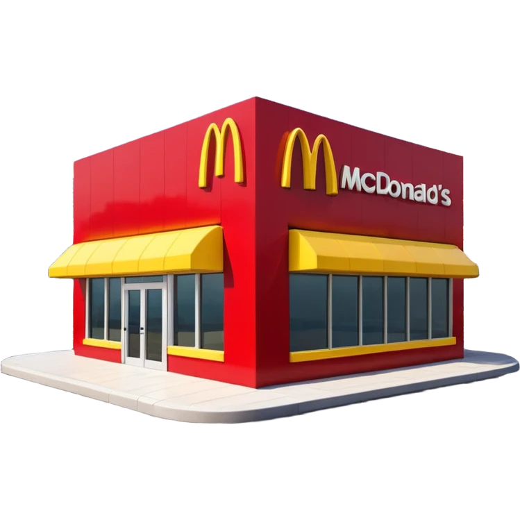 3d McDonald's building emoji