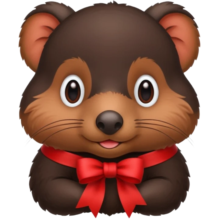 mole with ribbon emoji